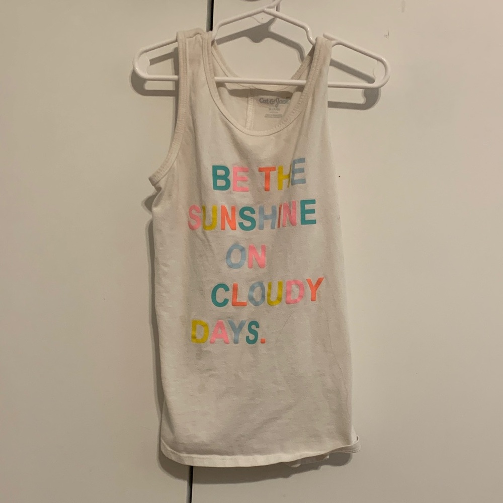 Colorful Graphic girl Tank Top cat and jack size medium 7/8